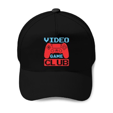 Discover Video game club gamer Baseball Caps