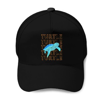 Discover Sea Turtle Doodle Baseball Caps