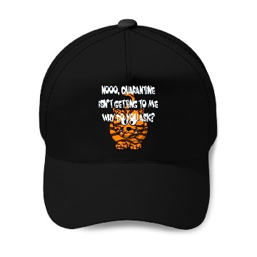 Discover Crazy Cat Social Distancing Face Mask Funny Baseball Caps