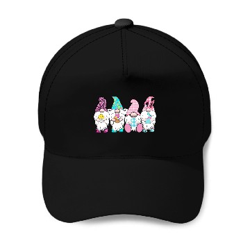 Discover 4 Easter Gnomes Pastel Spring Bunny Ears Gingham R Baseball Caps