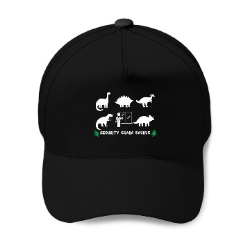 Discover Security Guard Saurus Dinosaurs Baseball Caps
