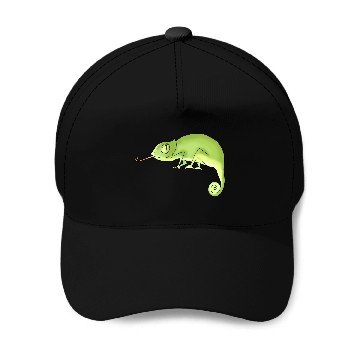 Discover Green Chameleon Baseball Caps