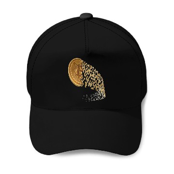 Discover Crypto BITCOIN design 3 Baseball Caps