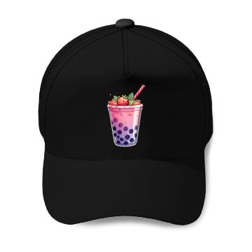 Discover Boba Tea Design - Bubble Tea Baseball Caps