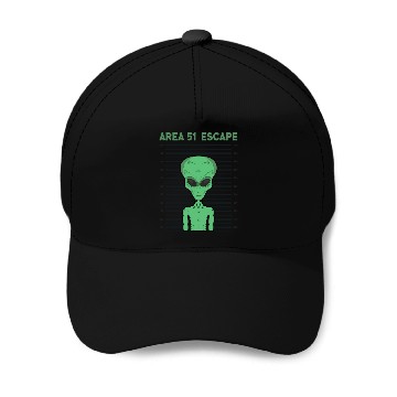 Discover Storm Area 51 Funny Alien Escape Baseball Caps
