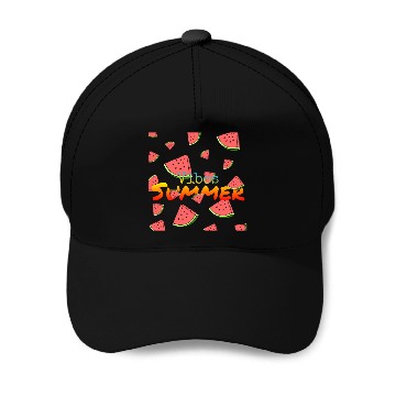 Discover Vibes Summer ,watermelon , Summer design Baseball Caps