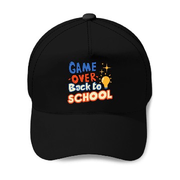 Discover Game Over Back to School Baseball Caps