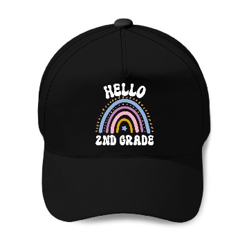 Discover Hello 2nd grade, back to school Baseball Caps