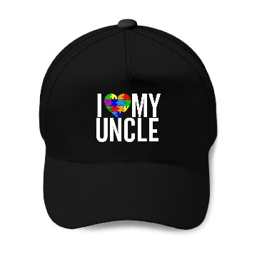 Discover I Love my Uncle Baseball Caps