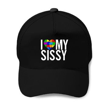 Discover I Love My Sissy Baseball Caps