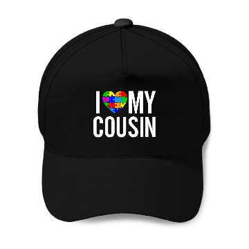 Discover I Love My Cousin Baseball Caps