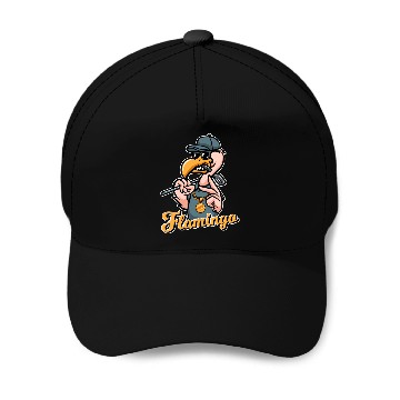 Discover Flamingo Golf Baseball Caps