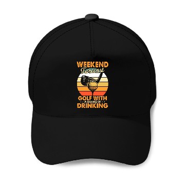 Discover Weekend Forecast Golf With Drinking Chance Golf Baseball Caps