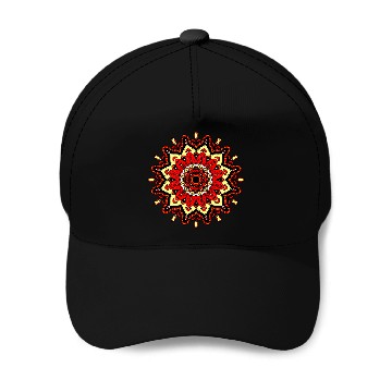 Discover Colorful Mandala Pattern Modern 4 Baseball Caps