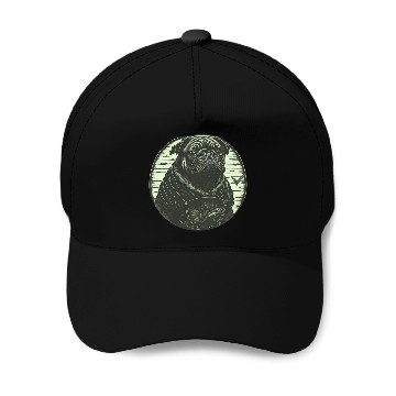 Discover Tough Pug Circle Baseball Caps