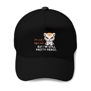 Discover Animals: Angry Tiger cub Baseball Caps