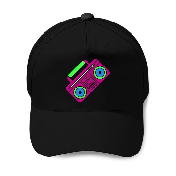 Discover 80s Boombox Baseball Caps
