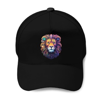 Discover Lion Celestial - Celestial Serenity Baseball Caps