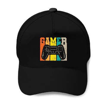 Discover Gamer arcade player Baseball Caps