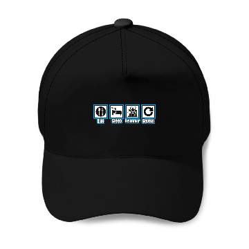 Discover Eat Sleep Drummer Repeat Baseball Caps