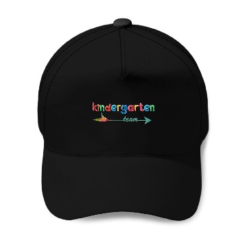 Discover Kindergarten Teacher Team Baseball Caps