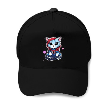 Discover Cute Spider Kitty Baseball Caps