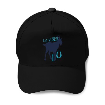 Discover Number 10 Mesmerizing GOAT Tribute Baseball Caps