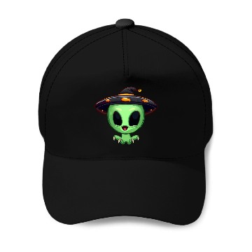 Discover Halloween Alien: The Witch Hat Wearer Baseball Caps