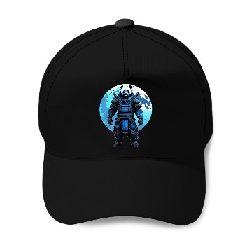 Discover Panda Shadowblade: Ninja Samurai Elegance Baseball Caps