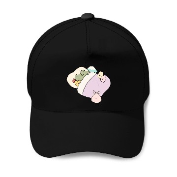 Discover Sleepy Frog With Friends Baseball Caps