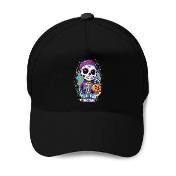 Discover Halloween fantasy skeleton Baseball Caps