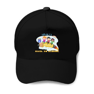 Discover finally back to school Baseball Caps