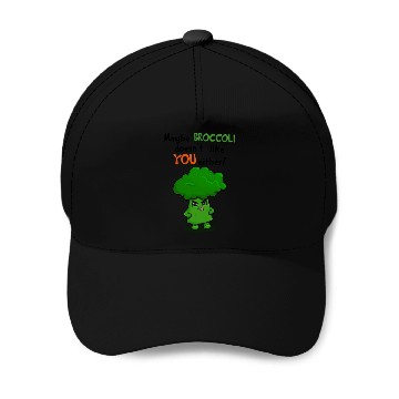Discover Maybe Broccoli Doesnt Like You Either Funny Kawaii Baseball Caps