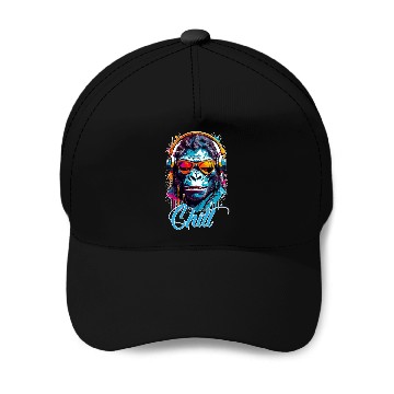 Discover Chill Gorilla Baseball Caps
