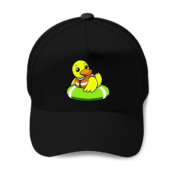 Discover A Lazy Duck Is Swimming Baseball Caps
