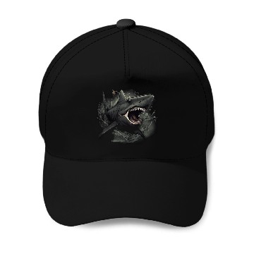 Discover Shark attack Baseball Caps