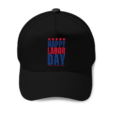 Discover Happy labor Day Baseball Caps