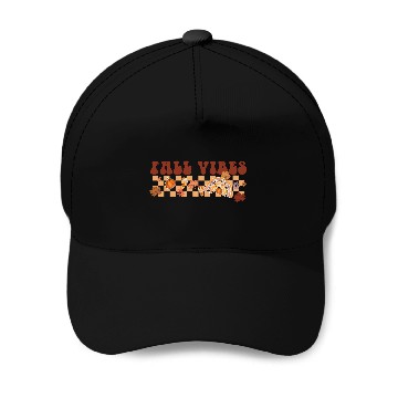 Discover Fall Vibes 1 Baseball Caps