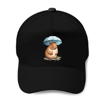 Discover Capybara In Nature Baseball Caps