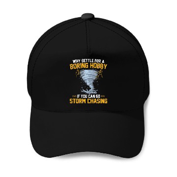 Discover Storm Chaser gift idea | Tornado Meteorologists Baseball Caps