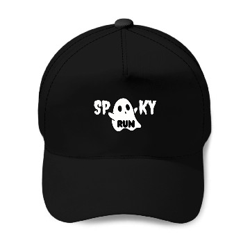 Discover Spooky Ghost Halloween Run Baseball Caps