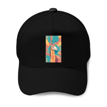 Discover Alpaca art Baseball Caps