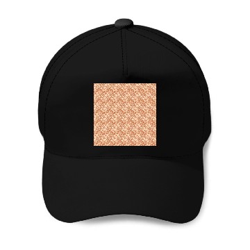 Discover Retro Geometric Pattern Red Baseball Caps