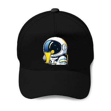 Discover astronaut drinks lemon tea Baseball Caps