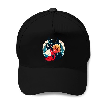 Discover Devil and Angel Baseball Caps