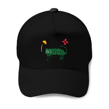 Discover Spring Cute Green Cat Baseball Caps