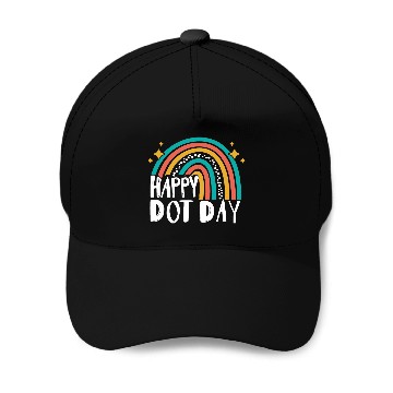 Discover Happy Dot Day Rainbow Polka Dot International Baseball Caps
