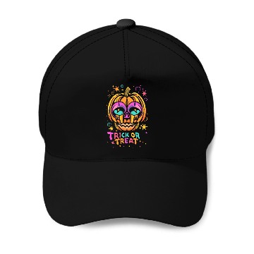 Discover Halloween Skeleton Pumpkin Baseball Caps