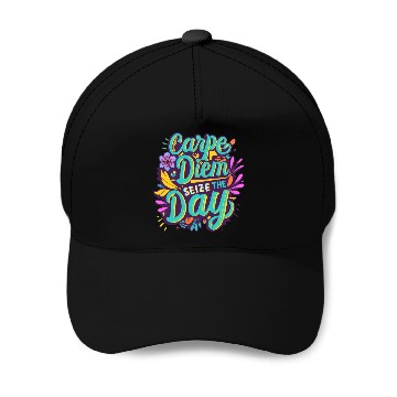 Discover Carpe diem Baseball Caps