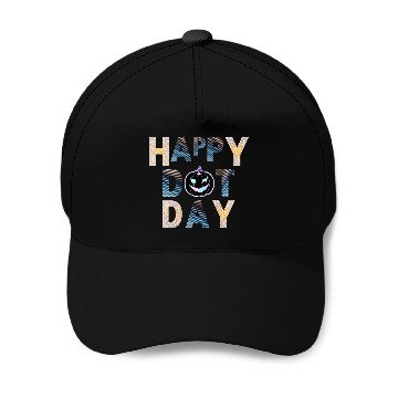 Discover Happy dot day pumpkin polka dot Baseball Caps
